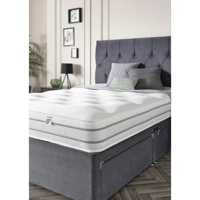 Aspire Cool 1000 Pocket Tufted Mattress White unisex Small Sing