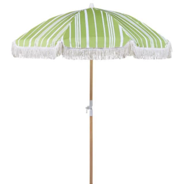 Beliani Patio Parasol 150 Cm Mondello Green