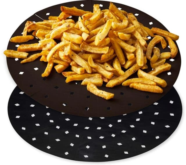 TOWER 5 - 7 Litre Air Fryer Liners - Twin Pack, Black 5056462365701