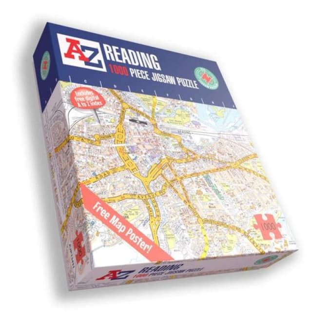 A to Z A to Z Map of Reading 1000 Piece Jigsaw Puzzle