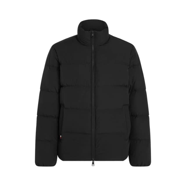 Tommy Hilfiger Mens Recycled Polyester Short Puffer Jacket Black male L