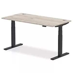 Dynamic Ergonomic Desk Impulse HASCP168BGRY Rectangular MFC 1600 mm x 800 mm x 730 mm Grey Oak