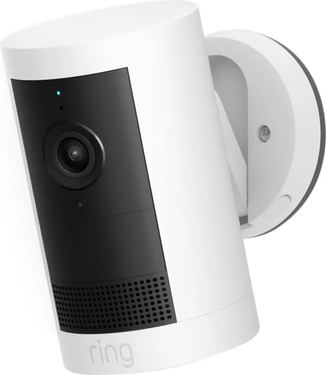 Ring Outdoor Camera Plus (Battery) 2K Smart Home Security Camera - White