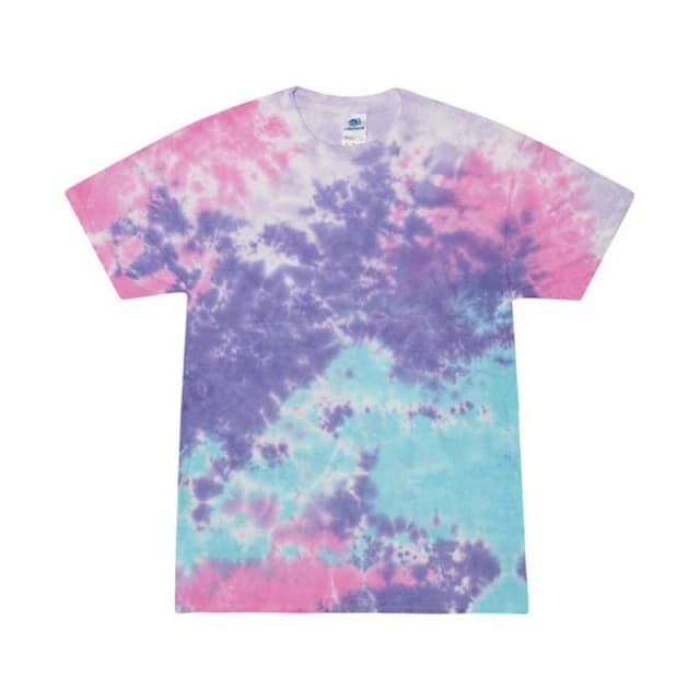 Colortone Mens Tie Dye T-Shirt in Light Pink Size: Small Light Pink Male S