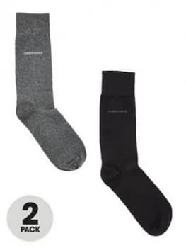 Hugo Boss 2 Pack Socks Black/Grey
