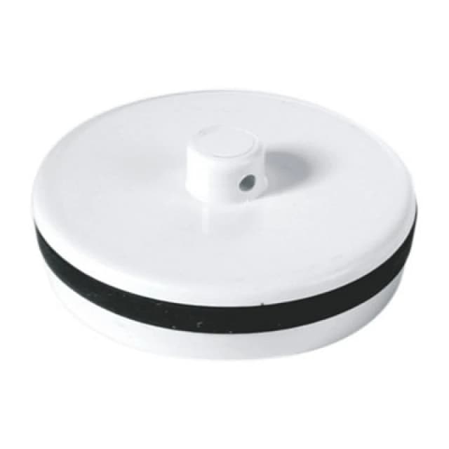 McAlpine WP1 1.5" White Plastic Plug with Rubber Seal White