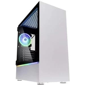 Kolink Bastion RGB Midi Tower Gaming Case - White