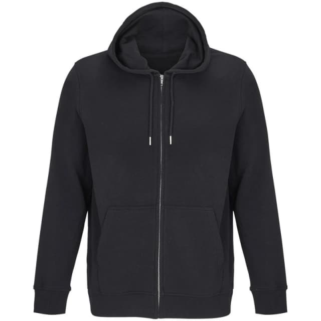 SOL'S Mens Calipso Full Zip Hoodie in Black Size: XS Black Male XS