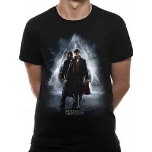 Crimes Of Grindelwald - Movie Poster Mens Large T-Shirt - Black