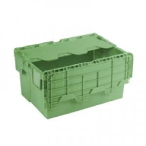 Slingsby Attached Lid Container 54L Green 360330