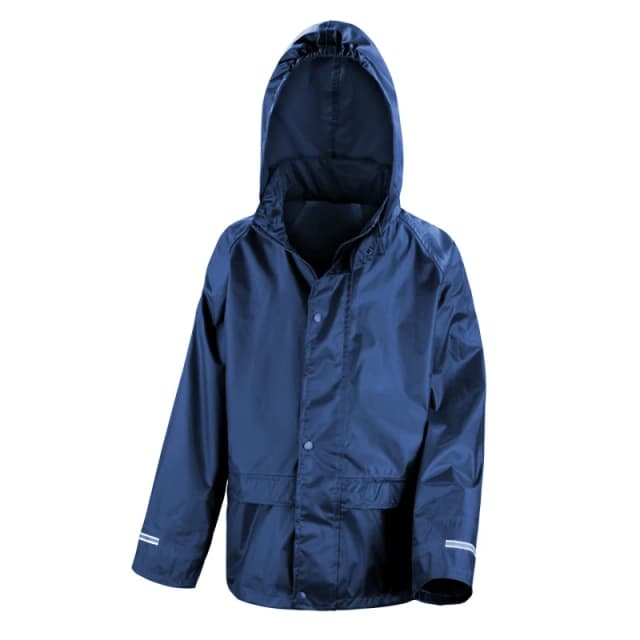 Result Core Stormdri Rain Over Jacket in Navy Size: 11-12 Years Navy Unisex 11-12 Years