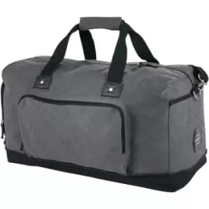 Field & Co. Hudson Weekender Duffel (52.7 x 24.8 x 28.6cm) (Grey/Solid Black)