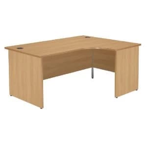 Jemini Oak Right Hand Panel End Radial Desk 1800mm KF838073