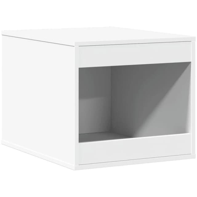 vidaXL Cat Litter Box Enclosure White 47x59x42cm Engineered Wood, White 857760