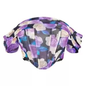 I Saw It First Floral Mesh Corset - Multi