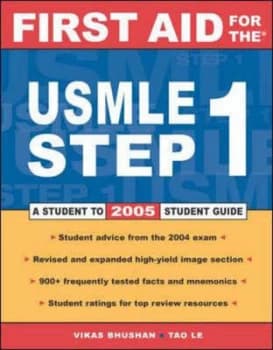 First Aid for the Usmle Step 1 2005 by Vikas Bhushan Paperback