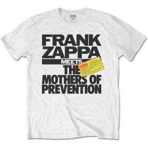 Frank Zappa - The Mothers of Prevention Unisex Large T-Shirt - White