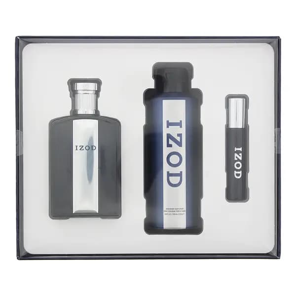 Izod 3 Piece Gift Set: Eau de Toilette 125ml - Eau de Toilette 15ml - Body Spray 200ml
