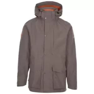 Trespass Mens Sandy Waterproof Jacket (L) (Khaki Marl)