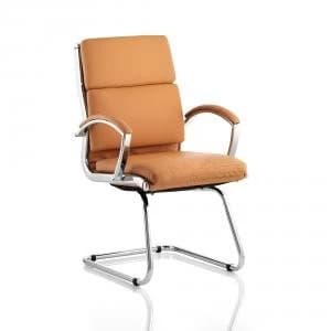 Adroit Classic Cantilever Chair With Arms Tan Ref BR000031