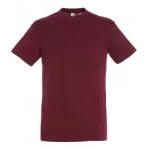 SOLS Mens Regent Short Sleeve T-Shirt (M) (Burgundy)