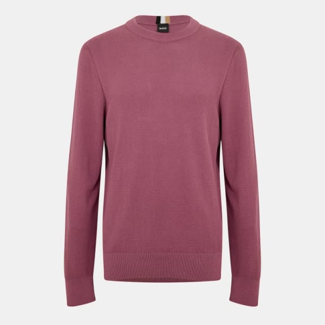 Boss Mens Ecaio-P Knitted Jumper Bright Purple male Medium