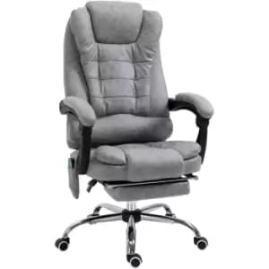 Vinsetto Ergonomic Heated 6 Points Vibration Massage Office Chair Grey - Grey