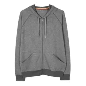 Paul Smith Waffle Zip Hoodie - Grey