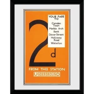 Transport For London Fare 12" x 16" Framed Collector Print