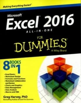 Excel 2016 All-in-One for Dummies by Greg Harvey Book