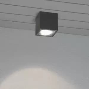 Cesena Outdoor Modern Surface Mounted Ceiling Light Dark Grey 1x 6W LED, IP54