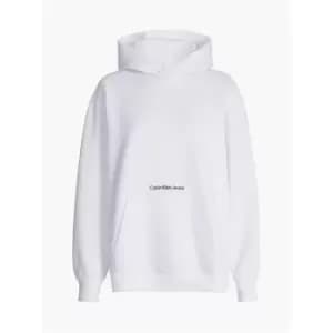 Calvin Klein Jeans Institutional Oversized Hoodie - White