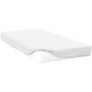 Belledorm 200 Thread Count Cotton Percale Ultra Deep Fitted Sheet (Double) (Ivory) - Ivory