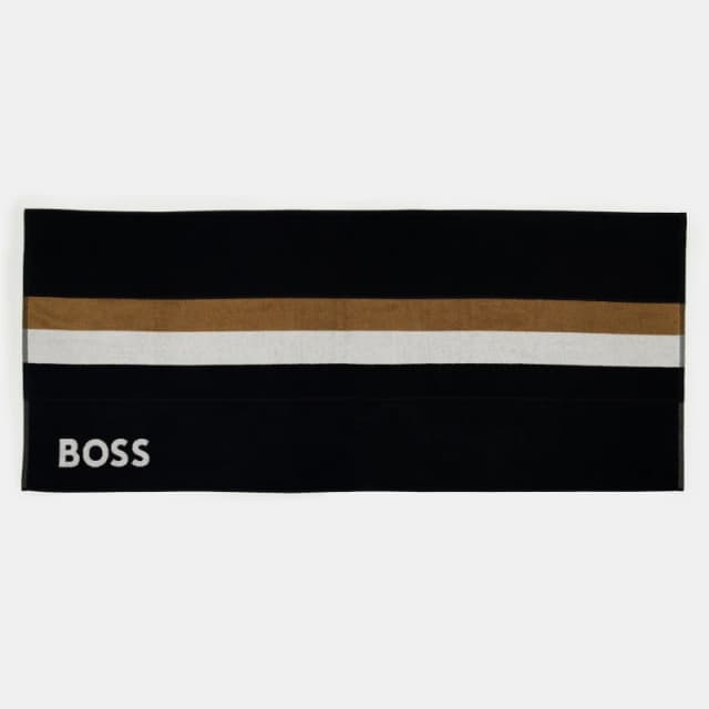 Boss Mens Towels Black male One Size