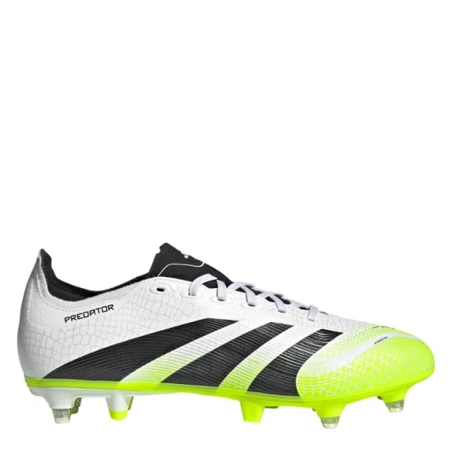 adidas Predator League Soft Ground Football Boots White/Blk/Lemon male 6 (39.3)