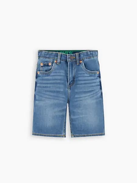 Kids Slim Fit Eco Performance Shorts - Blue