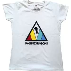 Imagine Dragons - Triangle Logo Ladies XX-Large T-Shirt - White