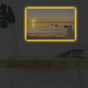 4570DHDACT-066 Multicolor Decorative LED Lighted Canvas Painting