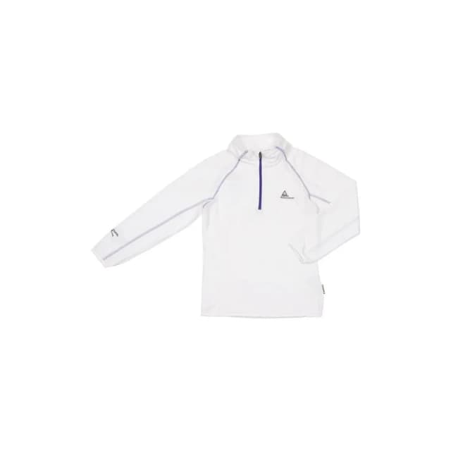 Peak Mountain Micro fleece half zip sweatshirt for girls Peak Mountain Fafine Blanc Female 8 ans FAFINE/AF/1-BLANC
