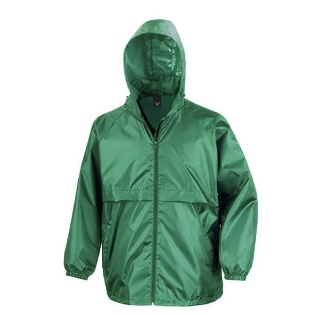 Result Result Men Core Adult Windcheater Water Repellent Windproof Jacket in Emerald Size: Small Emerald S Male 5055747557336
