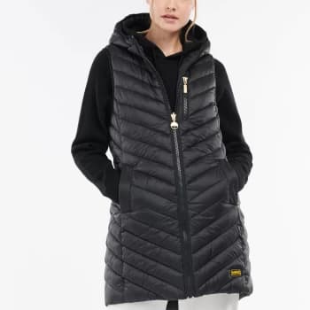 Barbour International Womens Silverstone Reversible Gilet - Black - UK 16