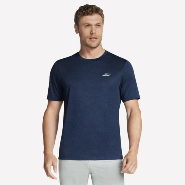 Skechers Performance Charge Tee Running Top Mens Navy male Small