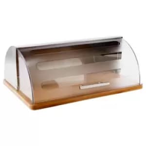 Bamboo Steel Bread Bin Natural