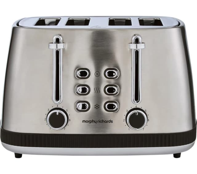 Morphy Richards Mexborough 242901 4-Slice Toaster - Black & Stainless Steel 5056765401588