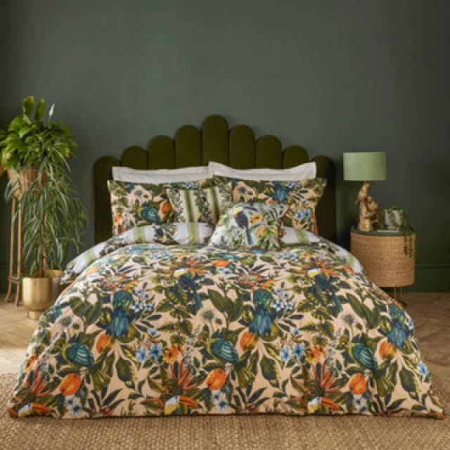 Furn Furn Leilani Printed Floral Duvet Cover Set Size: Single Multi Single Unisex 5025532851734