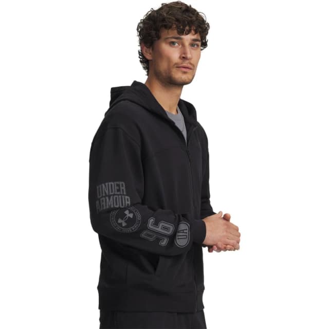 Under Armour UA Rival Graphic FZ Black male S