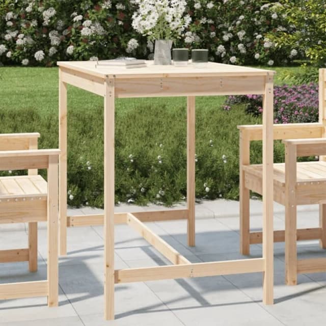 VIDAXL Garden Table 121x82.5x110cm Solid Wood Pine Vidaxl 8720845692025