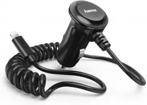 Hama Car Charger, Lightning, 1 A, black