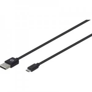 HP USB 2.0 Cable 1x USB 2.0 connector A 1x USB 2.0 connector Micro A 1m Black