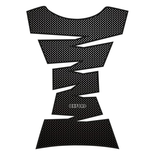 Oxford Jagged Motorcycle Vinyl Tank Pad Carbon Carbon